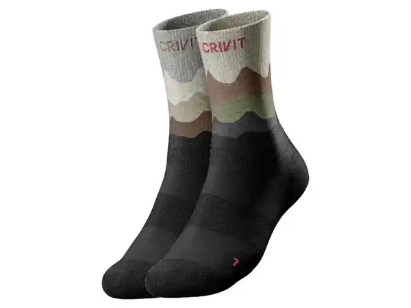 Bild 2 von CRIVIT Damen Outdoorsocken, 2 Paar, optimale Passform