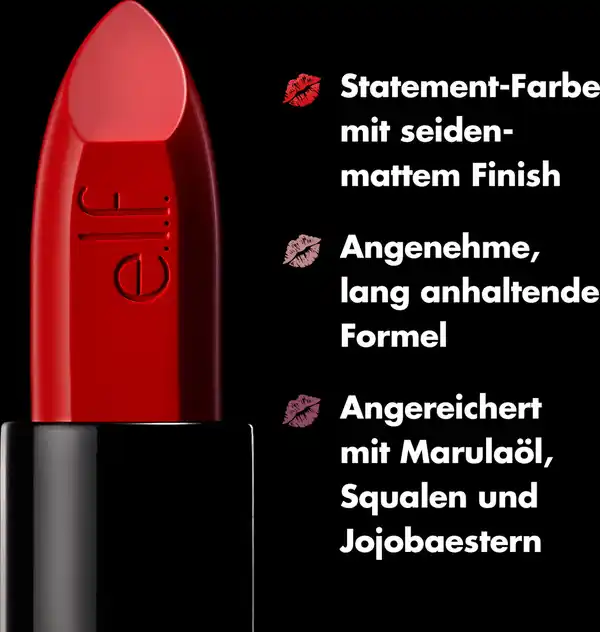 Bild 4 von e.l.f. Cosmetics O Face Satin Lipstick Shameless, 3,8 g