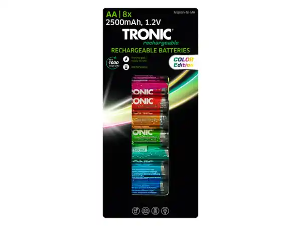 Bild 4 von TRONIC® Akku Ni-MH Ready 2 Use Color 8tlg.