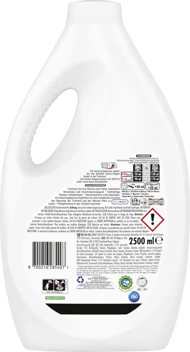 Bild 2 von Lenor Vollwaschmittel Flüssig Aprilfrisch 50 WL