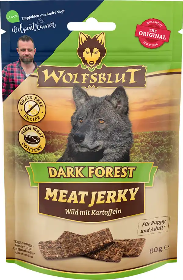 Bild 1 von Wolfsblut Hundesnack Meat Jerky Dark Forest, 80 g