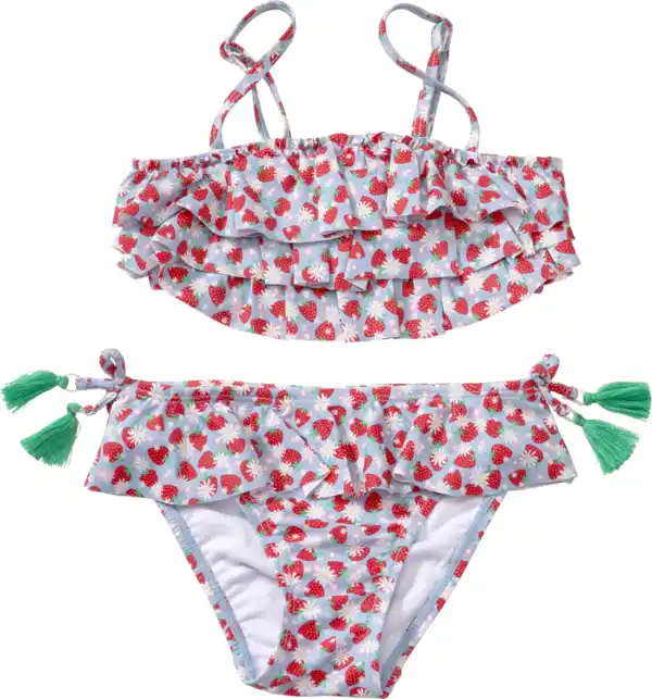 Bild 1 von PUSBLU Bikini mit Erdbeeren-Muster, rosa, Gr. 98/104