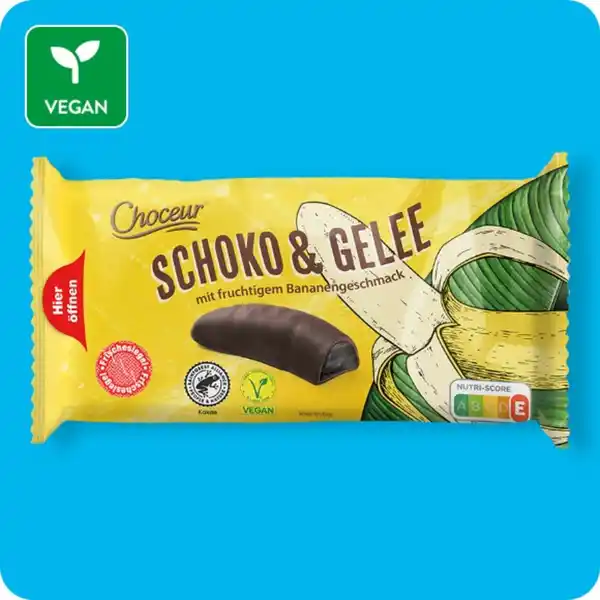 Bild 1 von CHOCEUR Gelee-Bananen, Kakao Rainforest Alliance-zertifiziert