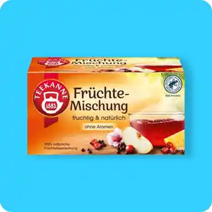 TEEKANNE Früchtetee, Früchte-Mischung (Rainforest Alliance-zertifiziert) oder Apfel