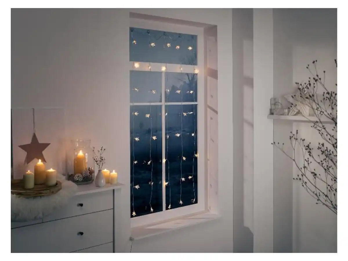 Bild 3 von LIVARNO home LED-Lichtervorhang, mit 6-Stunden-Timer,  160 cm