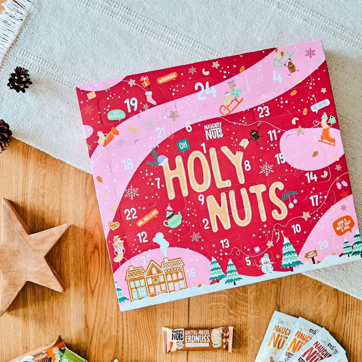 Bild 3 von Naughty Nuts Bio Adventskalender 2024, 712 g