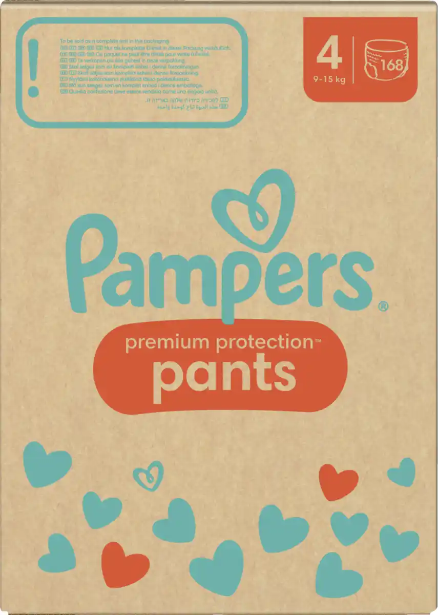 Bild 3 von Pampers Premium protection Pants Gr. 4 (9-15kg) Monatsbox