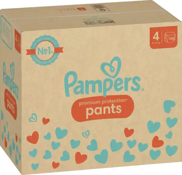 Bild 2 von Pampers Premium protection Pants Gr. 4 (9-15kg) Monatsbox