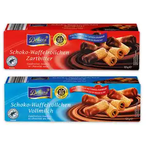 Delicia Schoko-Waffelröllchen