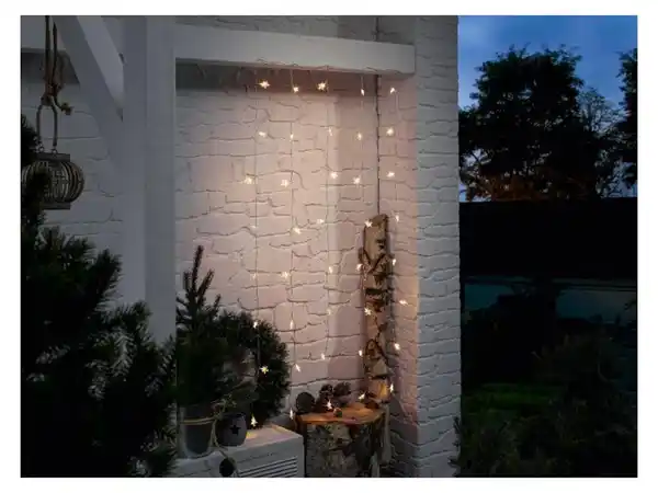 Bild 4 von LIVARNO home LED-Lichtervorhang, mit 6-Stunden-Timer,  160 cm