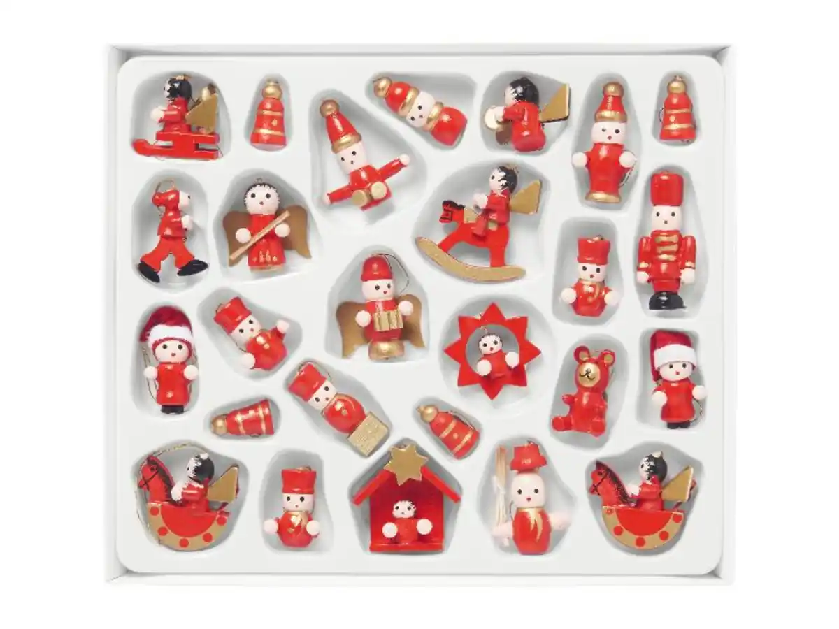 Bild 2 von LIVARNO home Christbaumschmuck, aus Holz, 26-teilig