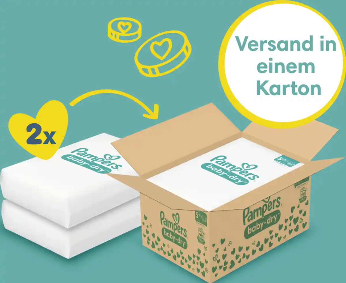 Bild 2 von Pampers Baby Dry Windeln Gr.5+ (12-17kg) Monatsbox