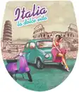 Bild 1 von ADOB WC-Sitz Italia la dolce vita, Absenkautomatik, zur Reinigung auf Knopfdruck abnehmbar
