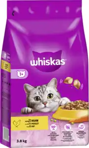 Whiskas 1+ mit Huhn Trockenfutter, 3.800 g