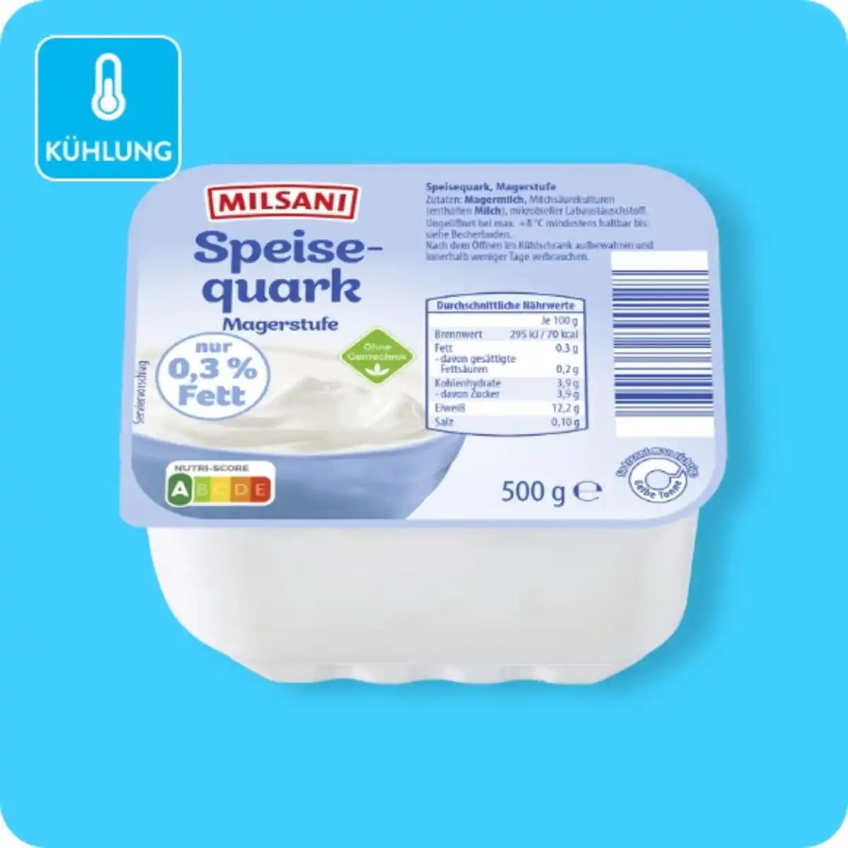 Bild 1 von MILSANI Speisequark Magerstufe, Ohne Gentechnik