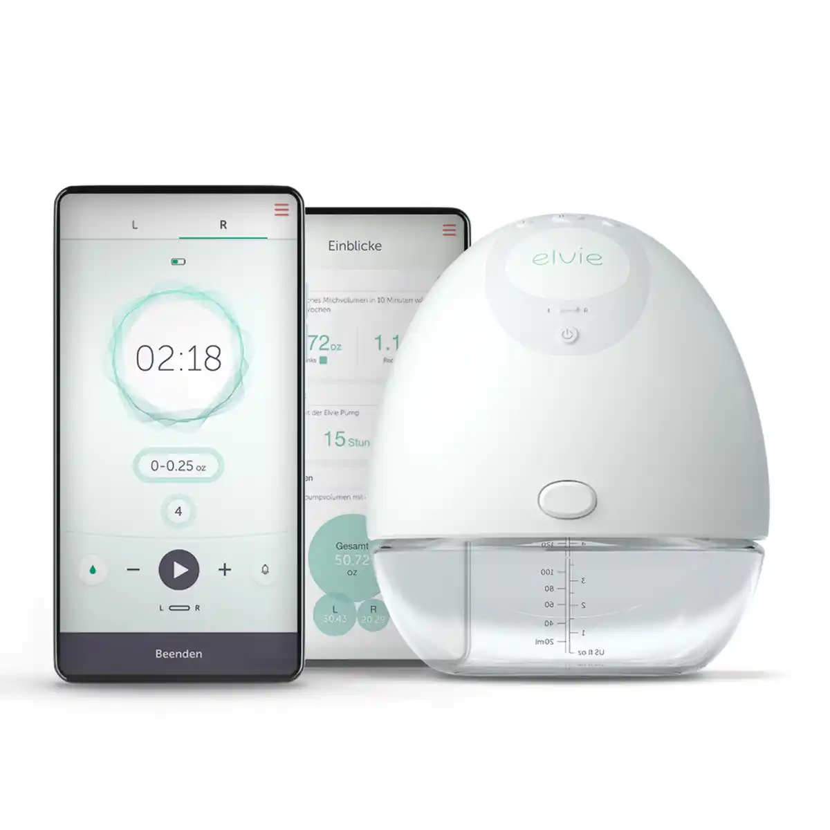 Bild 2 von elvie elektrische Milchpumpe Single