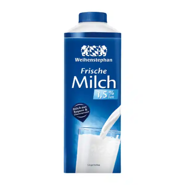 Bild 1 von WEIHENSTEPHAN Frische fettarme  Milch 1L