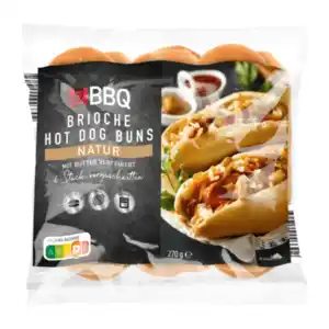 BBQ Brioche Hot Dog Buns 270g