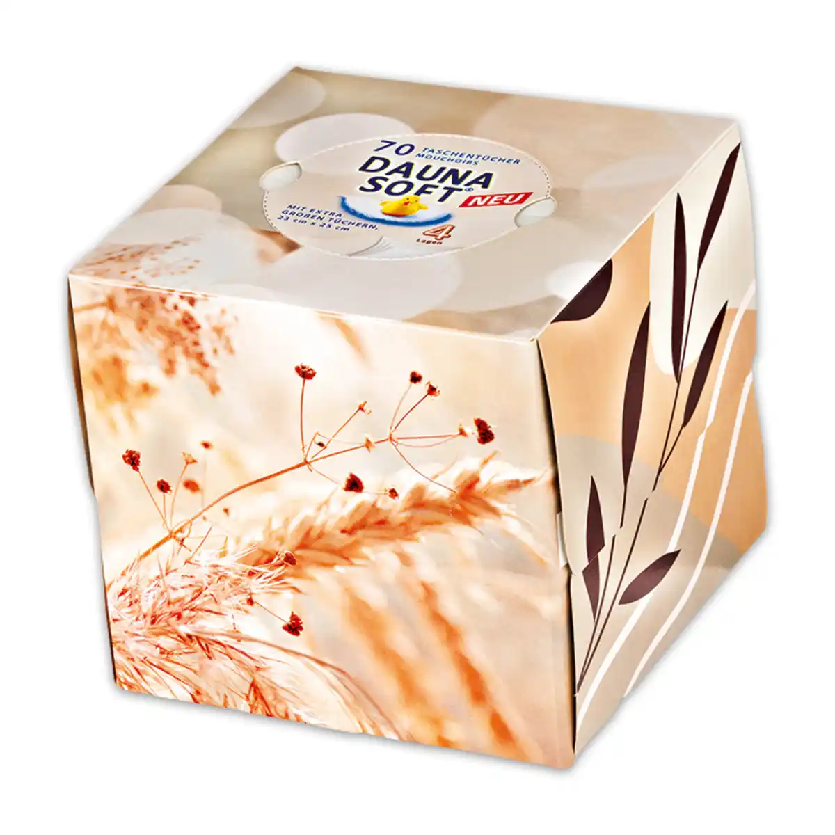 Bild 2 von Daunasoft Taschentücher Würfelbox