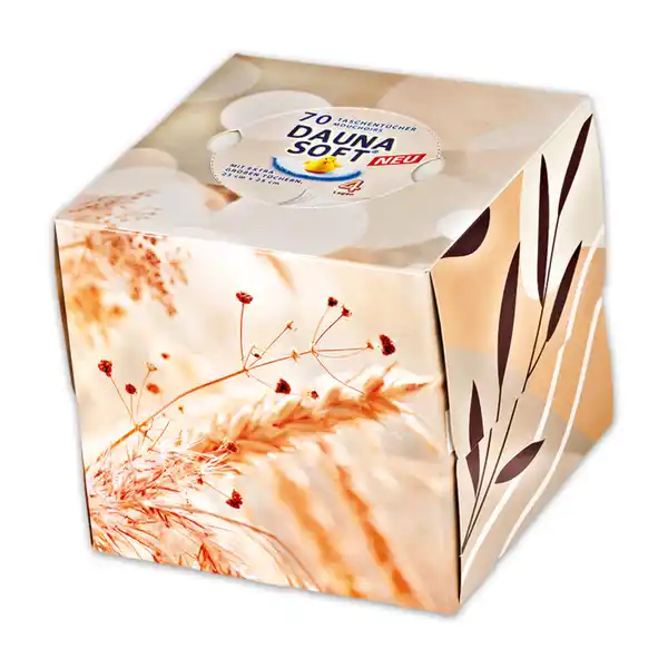 Bild 2 von Daunasoft Taschentücher Würfelbox