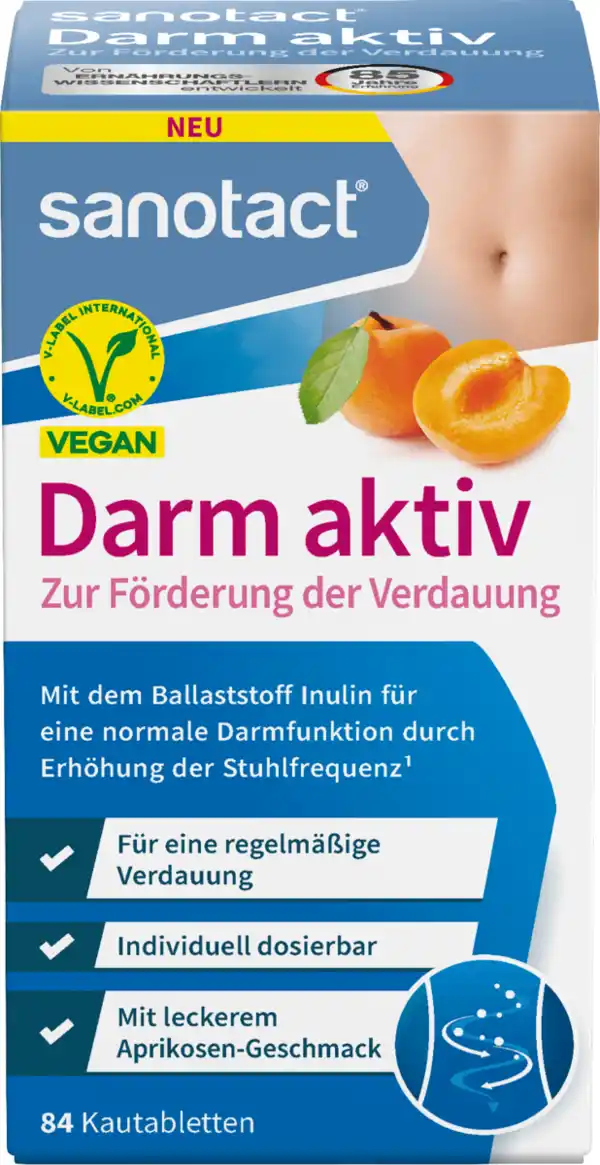 Bild 1 von sanotact Darm aktiv Kautabletten 84 St