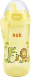 NUK Kiddy Cup mit beißresistenter Trinktülle, gelb, ab 12 Monaten