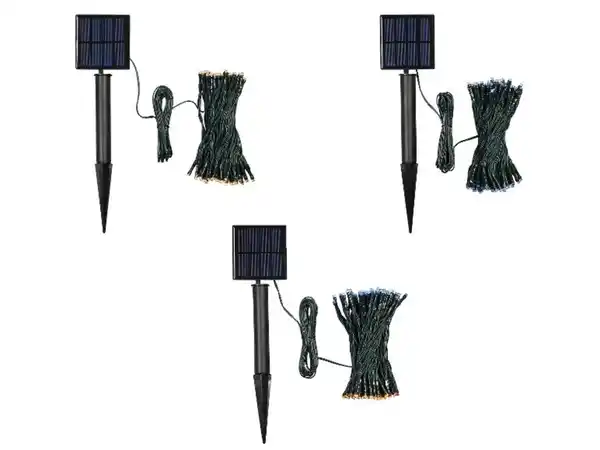 Bild 1 von LIVARNO home LED-Solar-Lichterkette, 8 Lichteffekte,  50 LEDs