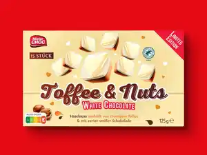 Mister Choc Toffee & Nuts White Chocolate,  125 g