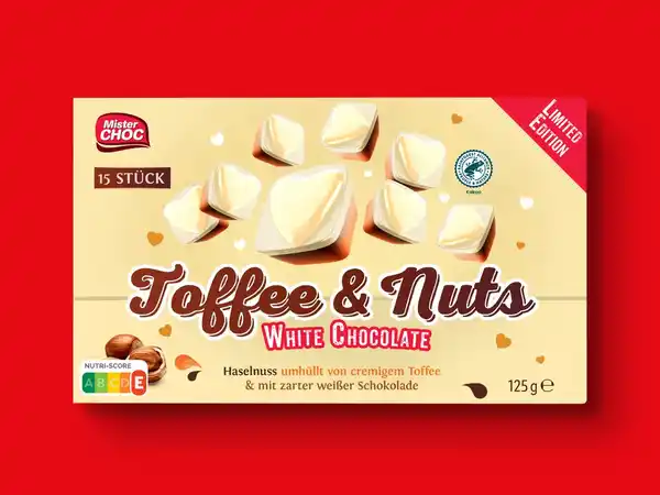 Bild 1 von Mister Choc Toffee & Nuts White Chocolate,  125 g