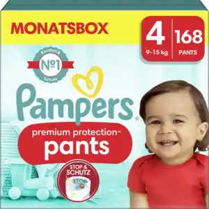 Pampers Premium protection Pants Gr. 4 (9-15kg) Monatsbox