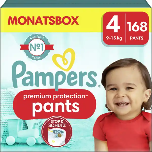 Bild 1 von Pampers Premium protection Pants Gr. 4 (9-15kg) Monatsbox