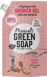 Marcel's Green Soap Duschgel Argan & Oudh Nachfüllpackung, 500 ml