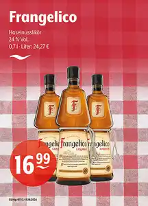 Frangelico Haselnusslikör 24 % Vol.