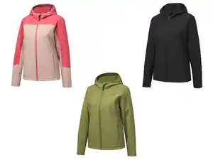 CRIVIT Damen Thermo-Softshelljacke aus recyceltem Material