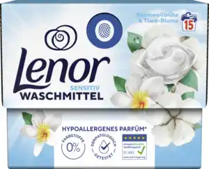 Lenor Vollwaschmittel Flüssig All-in-1 Pods Sensitiv 15WL, 15 WL