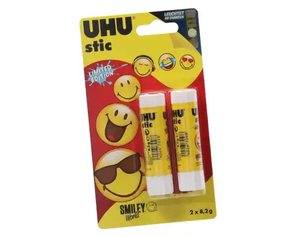 Bild 1 von UHU Klebestift Smiley World 2x 8,2g