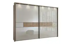 MCA furniture - Schwebetürenschrank Treviso, Nordic Eiche Nachbildung/kieselgrau