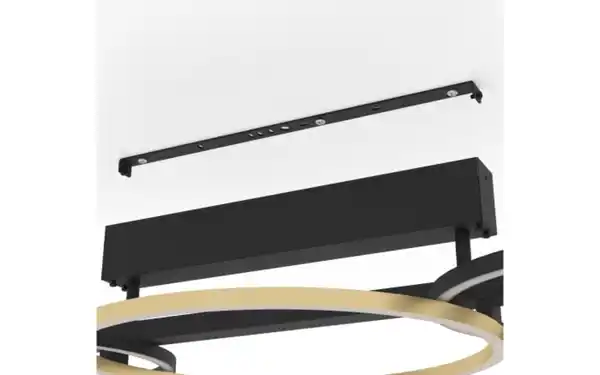 Bild 2 von LED-Deckenleuchte LANACERA, schwarz/gold, inkl. Dimmfunktion