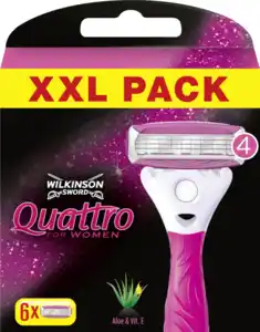 Wilkinson Sword Quattro for Women Damen Rasierklingen