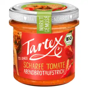 Tartex Bio scharfe Tomate Aufstrich 135g