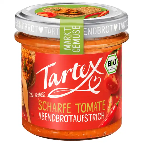 Bild 1 von Tartex Bio scharfe Tomate Aufstrich 135g