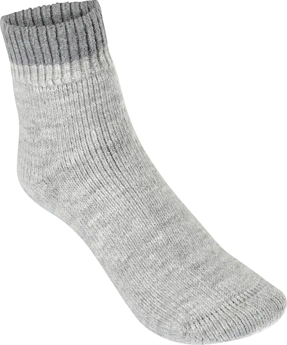 Bild 2 von IDEENWELT Alpaka Kuschelsocken hellgrau Gr. 35-38