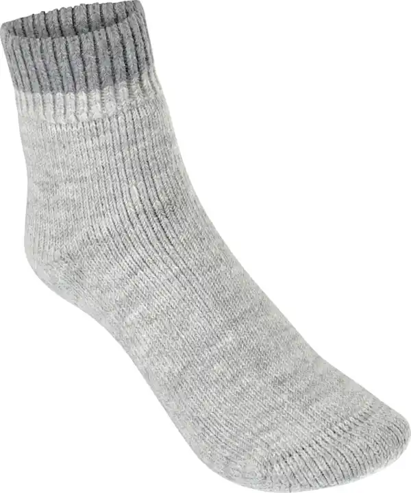 Bild 2 von IDEENWELT Alpaka Kuschelsocken hellgrau Gr. 35-38