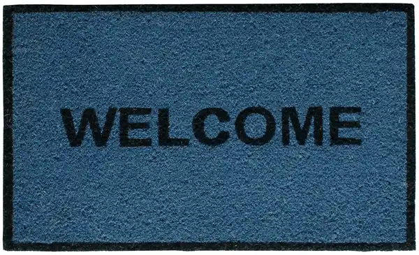 Bild 1 von Fussmatte Kokos Welcome  blau, 40 x 60 cm