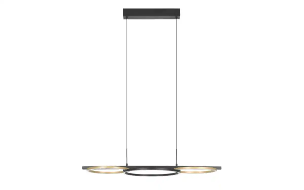 Bild 2 von LED-Pendelleuchte LANACERA, schwarz/gold, inkl. Dimmfunktion