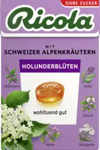 Ricola Holunderblüten Bonbons zuckerfrei 50g, 50 g