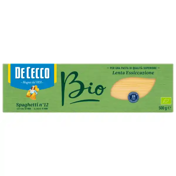 Bild 1 von De Cecco Bio Spaghetti Nr. 12 500g