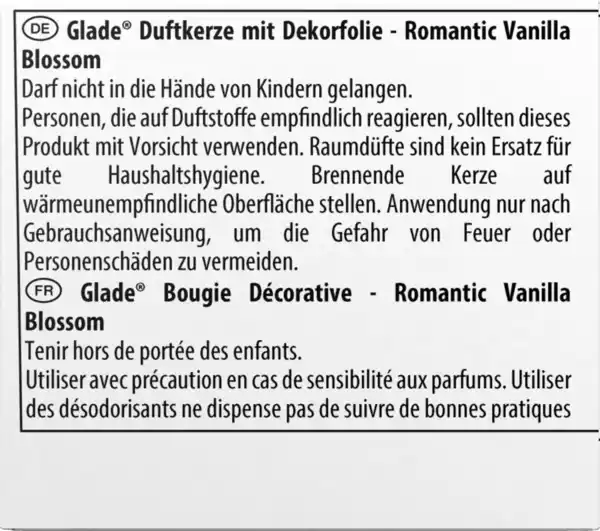 Bild 2 von Glade Duftkerze Romantic Vanilla Blossom, 120 g