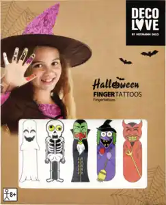 IDEENWELT Halloween Finger-Tattoos