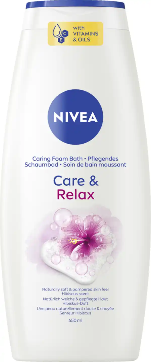 Bild 1 von NIVEA Care & Relax Pflegendes Schaumbad, 650 ml